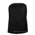 Nantong Black Polyester Body Wedding Silla plegable cubiertas negras para banquete